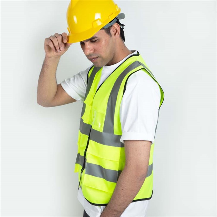 ہائی ویزیبلٹی میش کنسٹرکشن ریفلیکٹیو ویسٹ