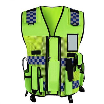 بہتر مرئیت کی عکاسی کرنے والی پولیس سیفٹی ویسٹ